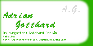 adrian gotthard business card
